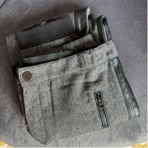 Blank NYC Grey Thick Tweed Herringbone Tuxedo Stripe Jogger Pants